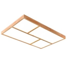 Lampada da soffitto moderna, lampada da soffitto a filo in stile minimalista in legno
