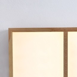 Lampada da soffitto moderna, lampada da soffitto a filo in stile minimalista in legno