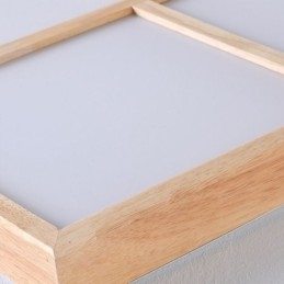 Lampada da soffitto moderna, lampada da soffitto a filo in stile minimalista in legno