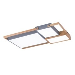 Lampada da soffitto moderna con giunzione rettangolare