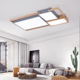 Lampada da soffitto moderna con giunzione rettangolare