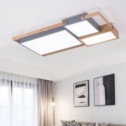 Lampada da soffitto moderna con giunzione rettangolare
