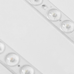 Lampada da soffitto moderna con giunzione rettangolare