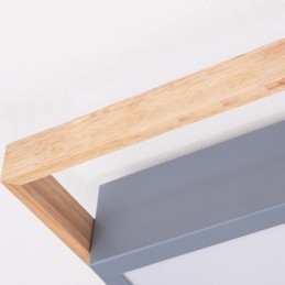 Lampada da soffitto moderna con giunzione rettangolare