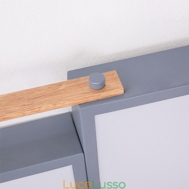 Lampada da soffitto moderna con giunzione rettangolare