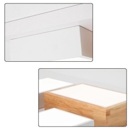 Lampada da soffitto moderna Lampada da soffitto geometrica in legno