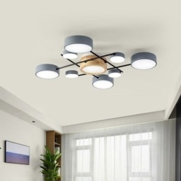 Lampada da soffitto moderna con giunzione quadrilatera