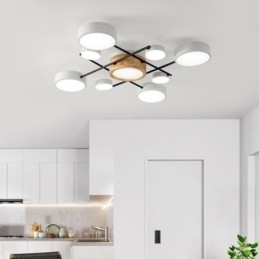Lampada da soffitto moderna con giunzione quadrilatera