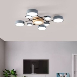 Lampada da soffitto moderna con giunzione quadrilatera