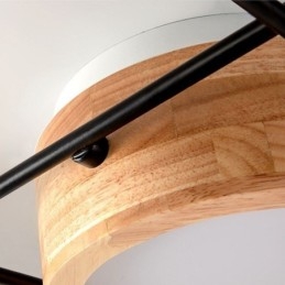 Lampada da soffitto moderna con giunzione quadrilatera