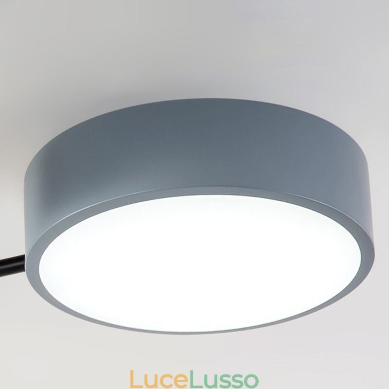 Lampada da soffitto moderna con giunzione quadrilatera