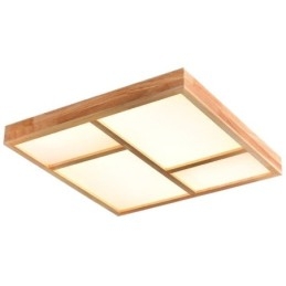 Lampada da soffitto in acrilico giapponese Lampada da soffitto geometrica in legno