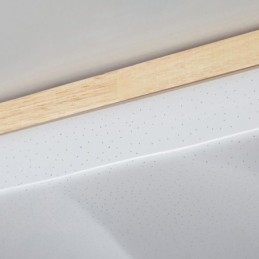Lampada da soffitto quadrata in acrilico giapponese, lampada da soffitto ondulata