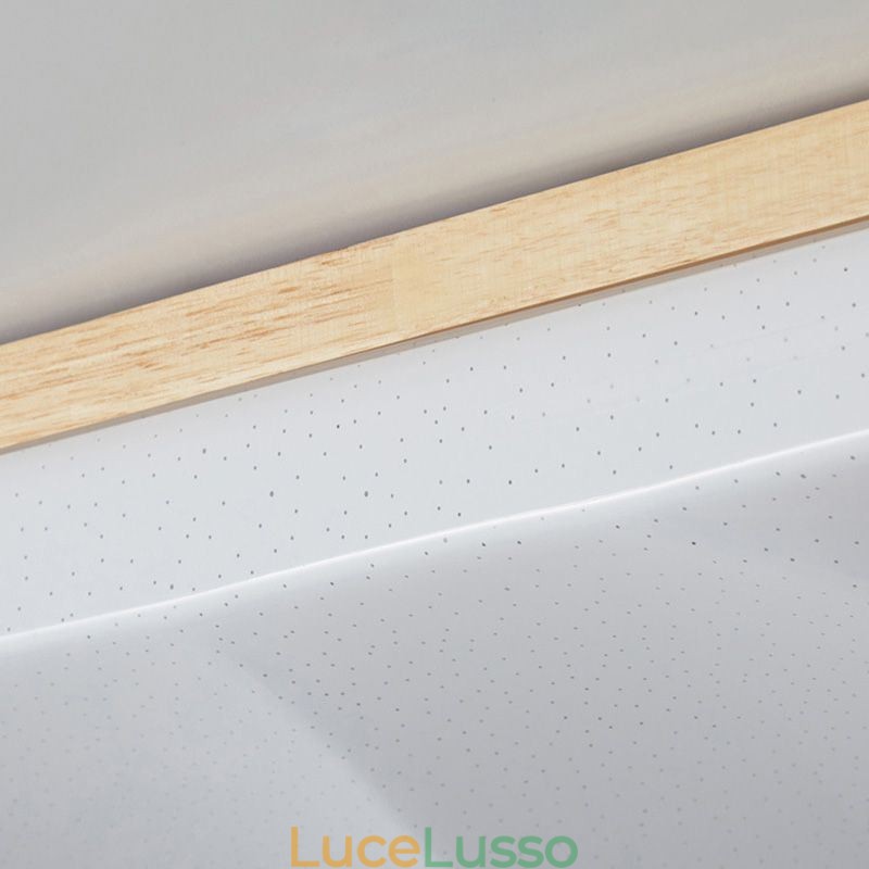 Lampada da soffitto quadrata in acrilico giapponese, lampada da soffitto ondulata