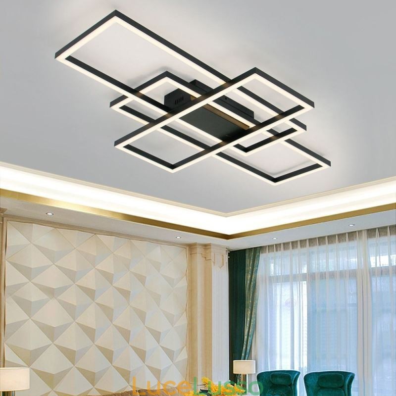 Lampada da soffitto moderna Lampada da soffitto quadrata geometrica