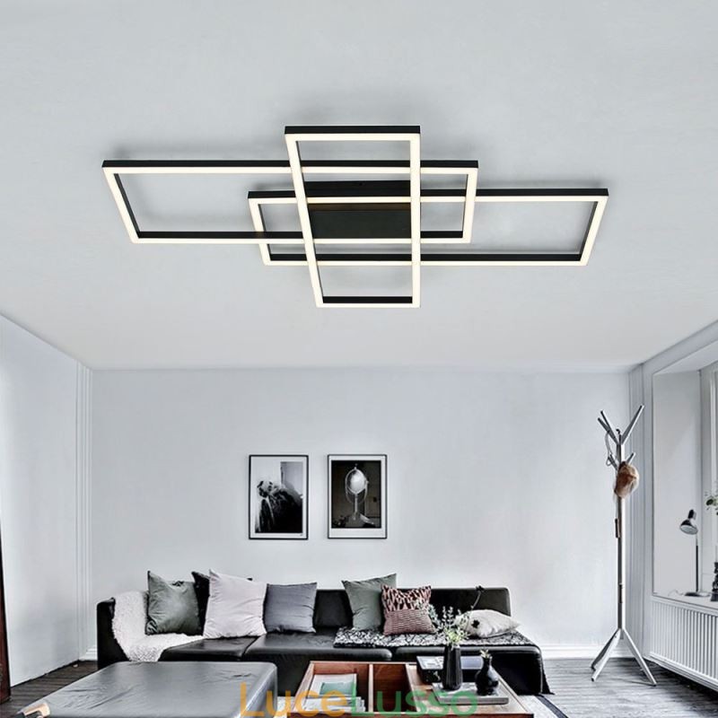 Lampada da soffitto moderna Lampada da soffitto quadrata geometrica