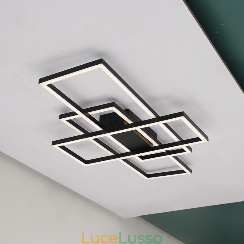Lampada da soffitto moderna Lampada da soffitto quadrata geometrica