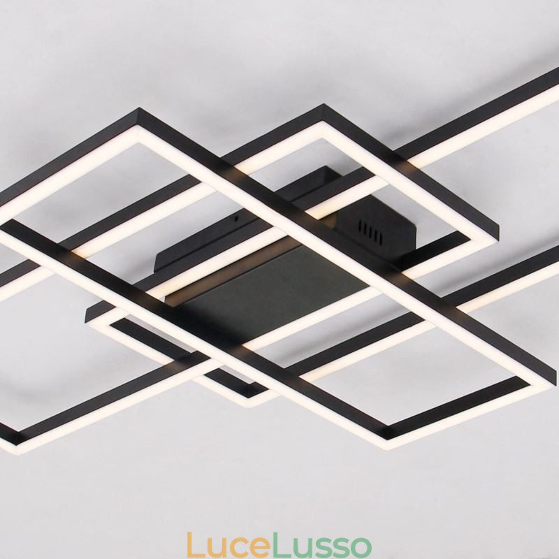 Lampada da soffitto moderna Lampada da soffitto quadrata geometrica