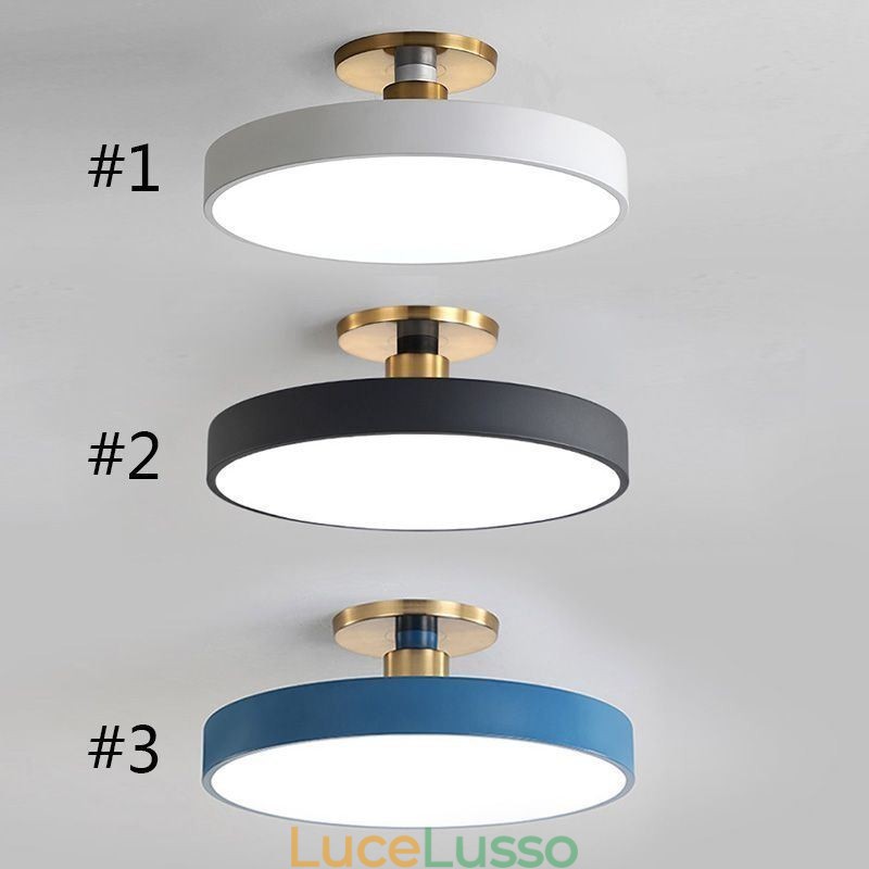 Moderne luci da soffitto rotonde Lampada da soffitto in acrilico
