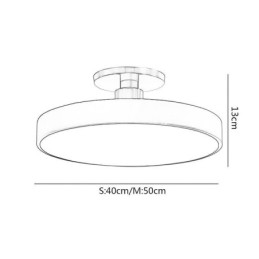 Moderne luci da soffitto rotonde Lampada da soffitto in acrilico