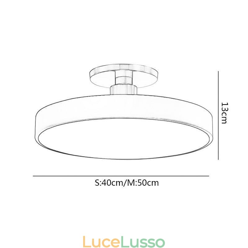 Moderne luci da soffitto rotonde Lampada da soffitto in acrilico