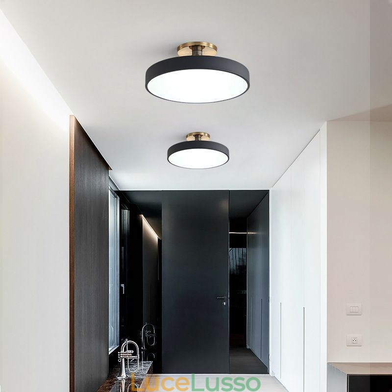 Moderne luci da soffitto rotonde Lampada da soffitto in acrilico