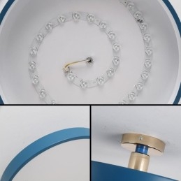 Moderne luci da soffitto rotonde Lampada da soffitto in acrilico