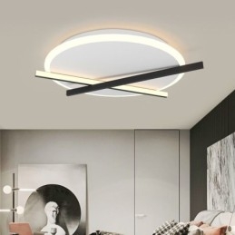 Lampada da soffitto con design a orologio artistico nordico