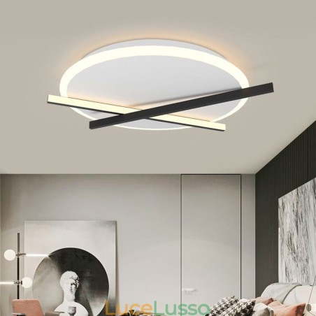 Lampada da soffitto con design a orologio artistico nordico Lampada da soffitto con design a orologio artistico nordico