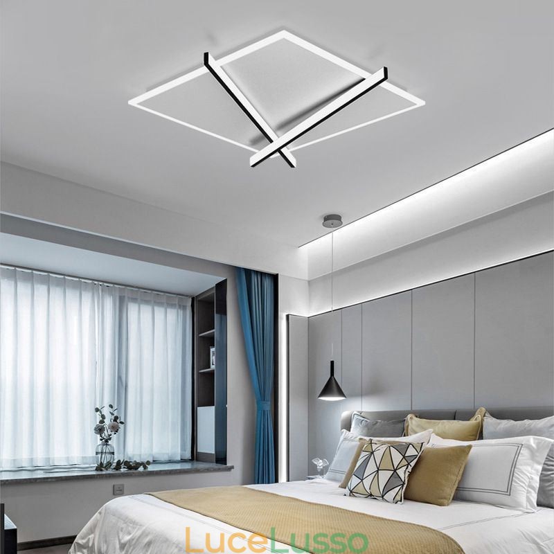 Lampada da soffitto con design a orologio artistico nordico