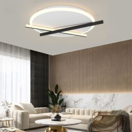 Lampada da soffitto con design a orologio artistico nordico