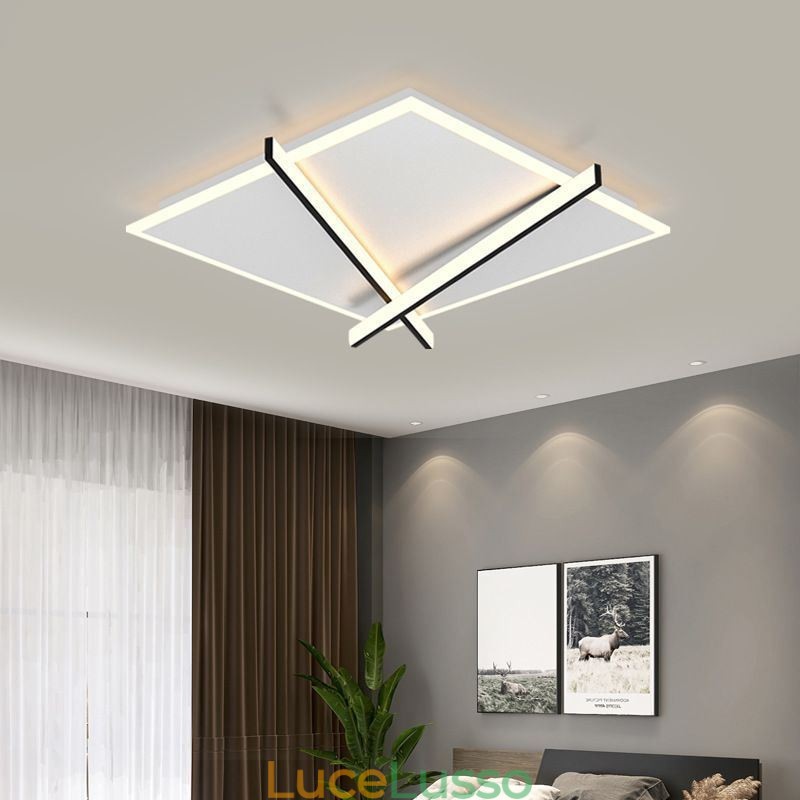 Lampada da soffitto con design a orologio artistico nordico