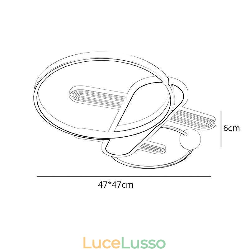 Lampada da soffitto Aereo dei cartoni animati Lampada da soffitto
