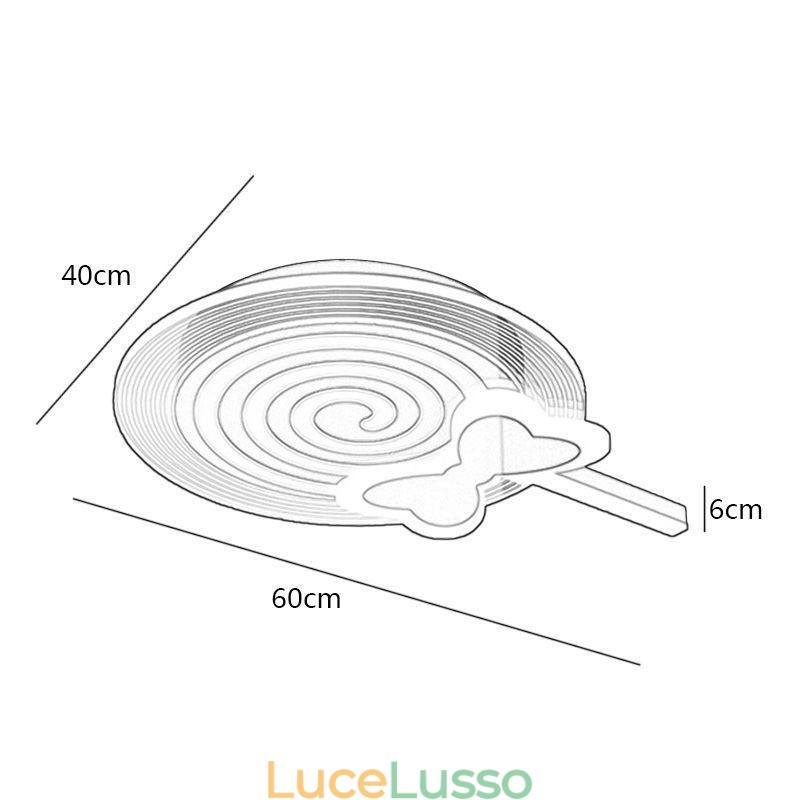 Lampada da soffitto moderna Lollipop Lampada da soffitto per bambini