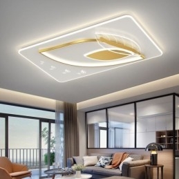 Lampada da soffitto di lusso Lampada da soffitto con design creativo a foglia
