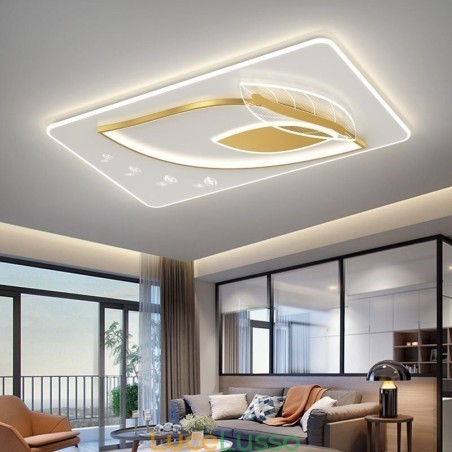 Lampada da soffitto di lusso Lampada da soffitto con design creativo a foglia Lampada da soffitto di lusso Lampada da soffitto con design creativo a foglia