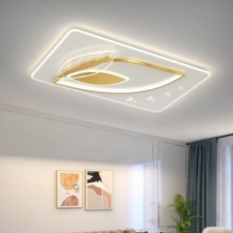 Lampada da soffitto di lusso Lampada da soffitto con design creativo a foglia