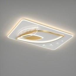 Lampada da soffitto di lusso Lampada da soffitto con design creativo a foglia