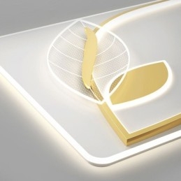 Lampada da soffitto di lusso Lampada da soffitto con design creativo a foglia