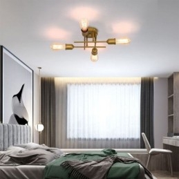 Plafoniera da soffitto a filo con attacco a 4 luci