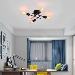 Plafoniera da soffitto a filo con attacco a 4 luci