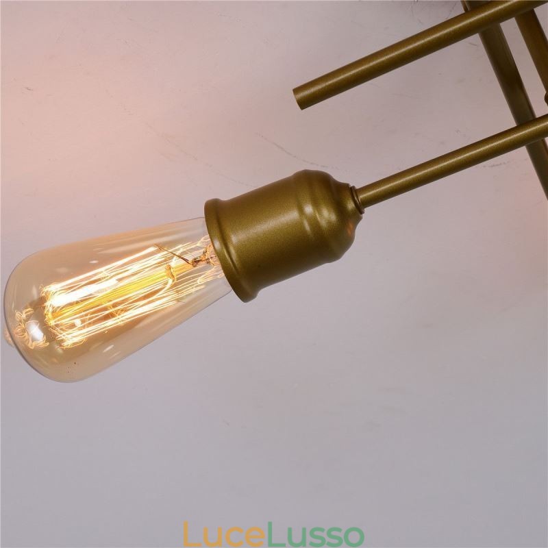 Plafoniera da soffitto a filo con attacco a 4 luci