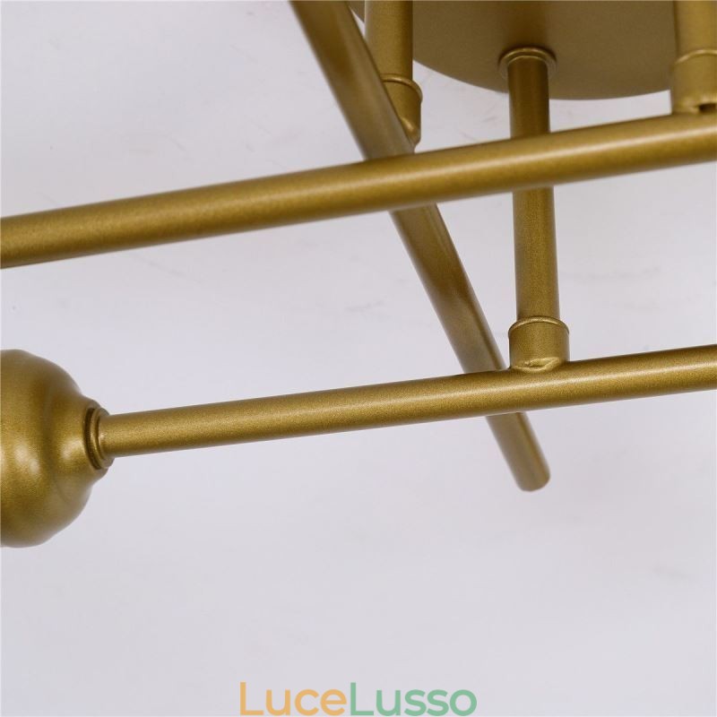 Plafoniera da soffitto a filo con attacco a 4 luci