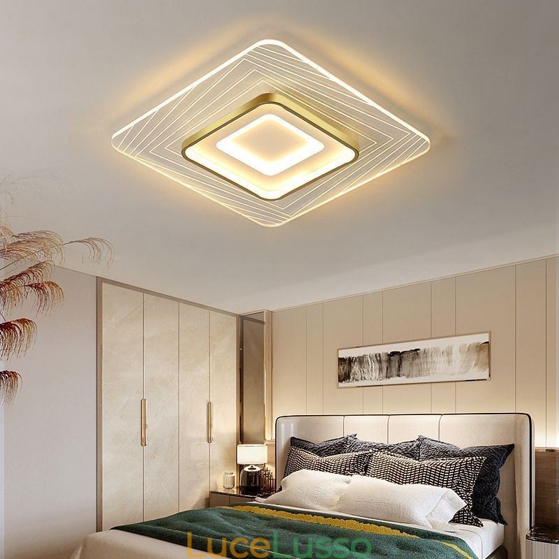 Lampada da soffitto a filo Lampada da soffitto quadrata