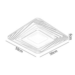 Lampada da soffitto a filo Lampada da soffitto quadrata