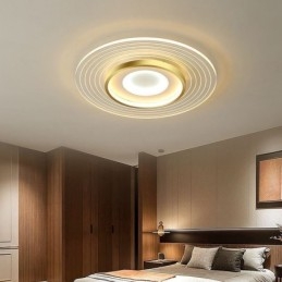 Plafoniera moderna da soffitto con montaggio a filo, rotonda