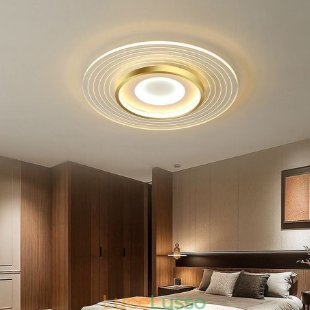 Plafoniera moderna da soffitto con montaggio a filo, rotonda Plafoniera moderna da soffitto con montaggio a filo, rotonda