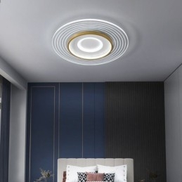 Plafoniera moderna da soffitto con montaggio a filo, rotonda