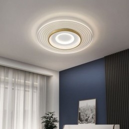 Plafoniera moderna da soffitto con montaggio a filo, rotonda