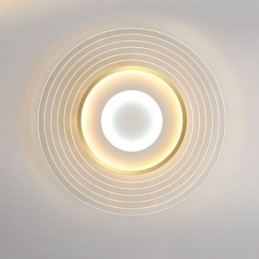 Plafoniera moderna da soffitto con montaggio a filo, rotonda